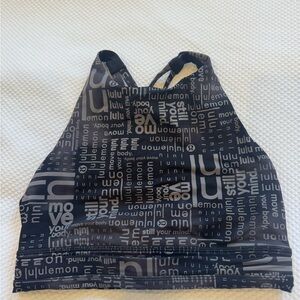 lululemon athletica Graphic Black Bikini Top
